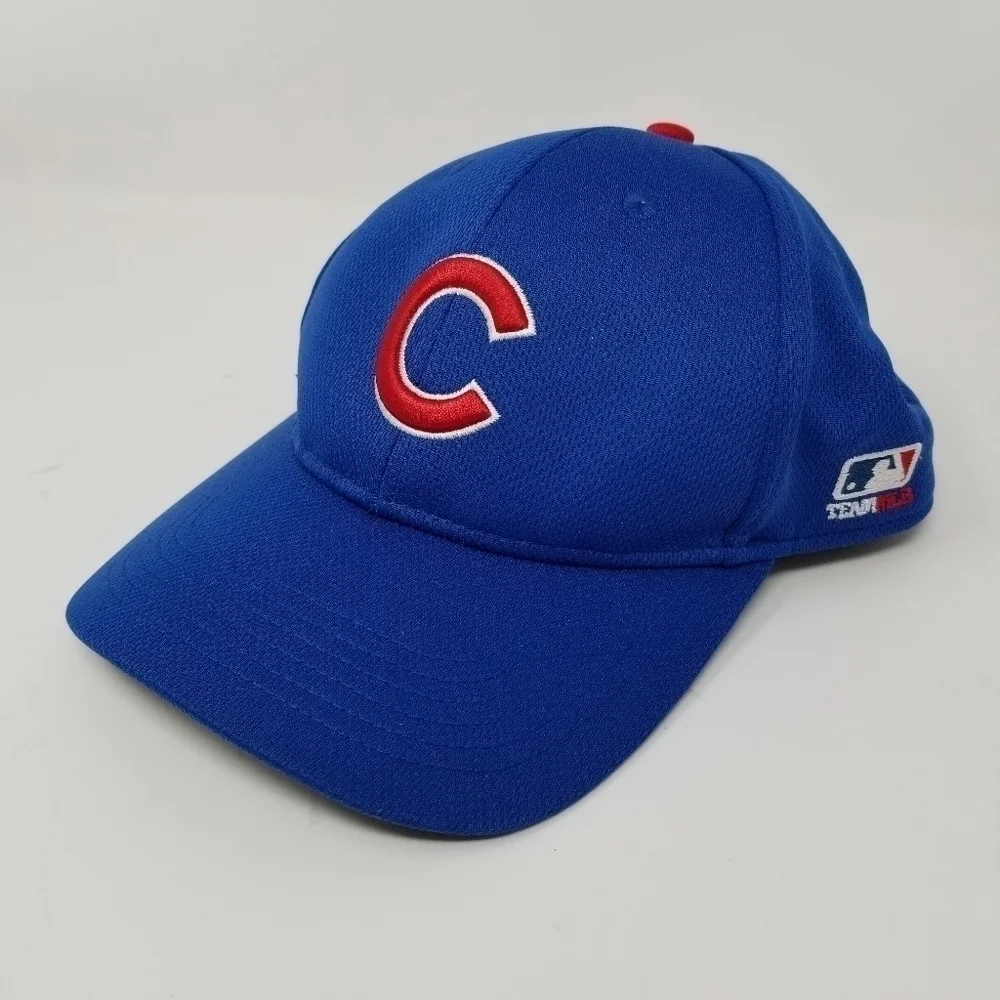 Vintage Logo Chicago Cubs OC Sports Hat Stitched Team MLB Blue Adjustable